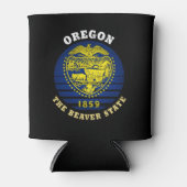 OREGON BEAVER STAAT FLAG DOSENKÜHLER (Vorderseite)