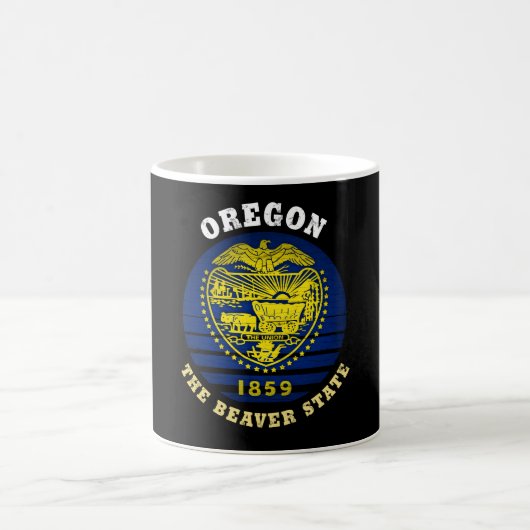 OREGON BEAVER STAAT FLAG KAFFEETASSE (Mittel)