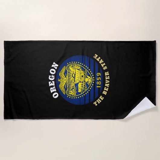 OREGON BEAVER STAAT FLAG STRANDTUCH (Vorderseite)