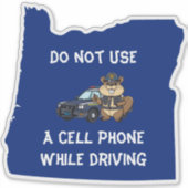 Oregon Beaver Trooper Verwenden Sie während des Au Aufkleber (Vorderseite)