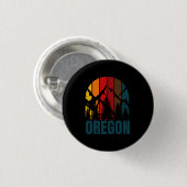 Oregon Berge Retro Vintage Button (Vorne & Hinten)