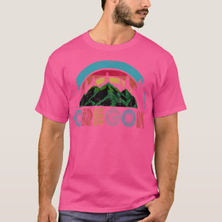 Oregon Berge T-Shirt Außenanlagen Camping Wandern