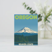 Oregon Biberstaat Postkarte (Stehend Vorderseite)