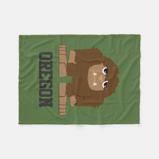Oregon Bigfoot Fleecedecke (Vorderseite (Horizontal))