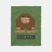 Oregon Bigfoot Fleecedecke (Vorderseite)