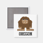 Oregon Bigfoot Magnet (Vorderseite/Rückseite)
