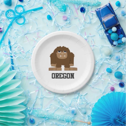 Oregon Bigfoot Pappteller (Party)