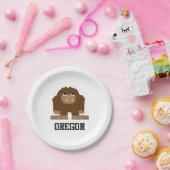 Oregon Bigfoot Pappteller (Party)