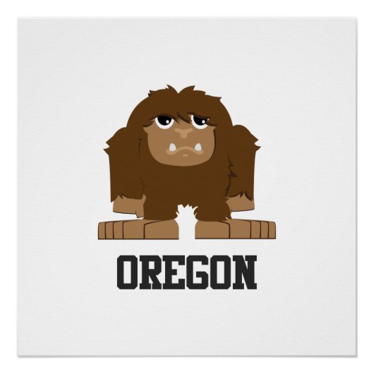 Oregon Bigfoot Poster (Vorderseite)