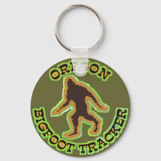 Oregon Bigfoot Tracker Schlüsselanhänger (Vorderseite)