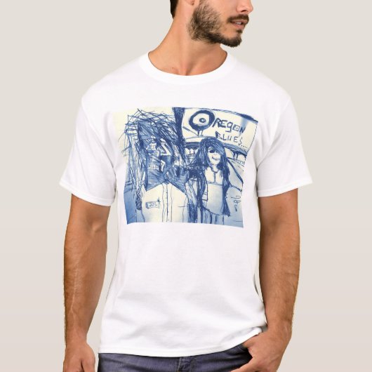 OREGON BLUES SKETCH with DREAD T-Shirt (Vorderseite)