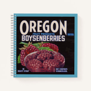 Oregon Boysenberries aus den 40er Jahren Notizblock