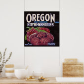 Oregon Boysenberries aus den 40er Jahren Poster (Küche)