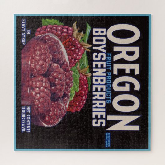 Oregon Boysenberries aus den 40er Jahren Puzzle (Horizontal)