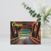 Oregon Bridge Postcard Postkarte (Stehend Vorderseite)