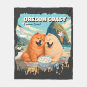 OREGON • Cannon Beach Chow Fleecedecke (Vorderseite)