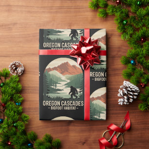 Oregon Cascades Bigfoot-Lebensraum Geschenkpapier
