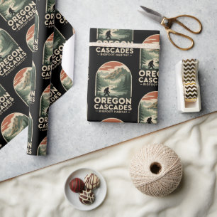 Oregon Cascades Bigfoot-Lebensraum Geschenkpapier