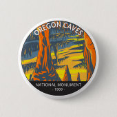 Oregon Caves Nationales Monument Oregon Circle Button (Vorderseite)