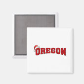 Oregon Christmas Santa Hat Retro Throwback Souveni Magnet (Vorderseite/Rückseite)