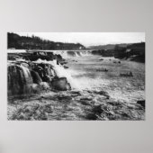 Oregon City, oder Lachs Fischen auf Willamette Poster (Vorne)