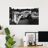 Oregon City, OR-Highway Bridge über Willamette Poster (Heimbüro)