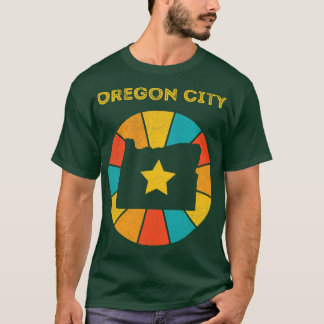 Oregon City Oregon Vintag Distressed Souvenir 1 T-Shirt