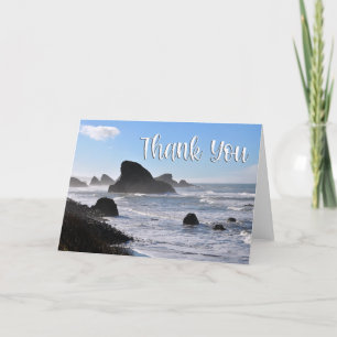Oregon Coast Beach Foto Danke, Card Dankeskarte