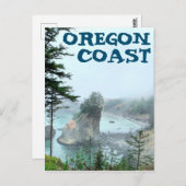Oregon Coast Boardman Foggy Landschaftliche Aussic Postkarte (Vorne/Hinten)