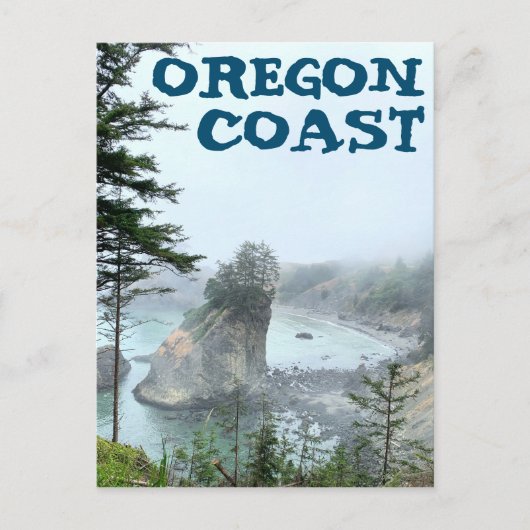 Oregon Coast Boardman Foggy Landschaftliche Aussic Postkarte (Vorderseite)