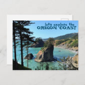 Oregon Coast Boardman Landschaftliche Aussicht Postkarte (Vorne/Hinten)
