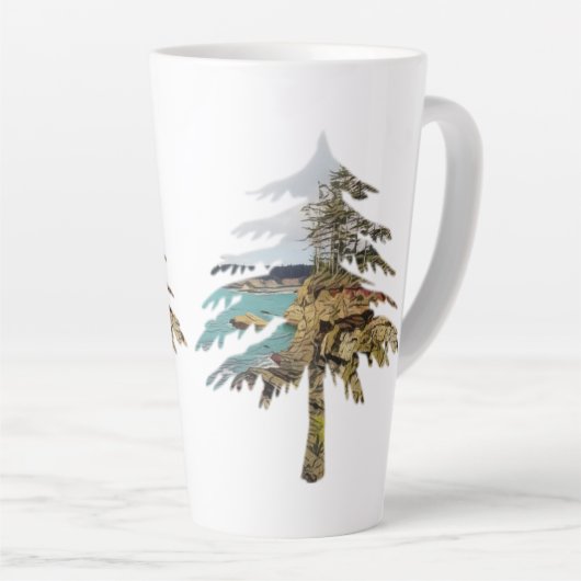 Oregon Coast Cutout Milchtasse (Rechte Ecke)