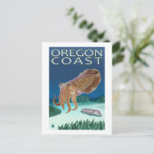 Oregon Coast Cuttlefish Postkarte (Stehend Vorderseite)
