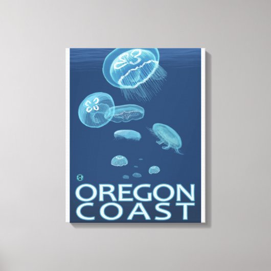 Oregon Coast Jellyfish Leinwanddruck (Vorderseite)