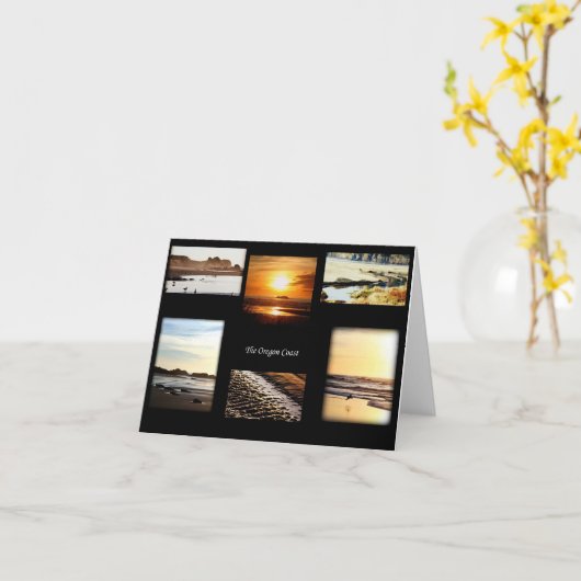 Oregon Coast Karte (Gelbe Blume)