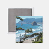 Oregon Coast Landschaftlich Seascape Magnet (Vorderseite/Rückseite)