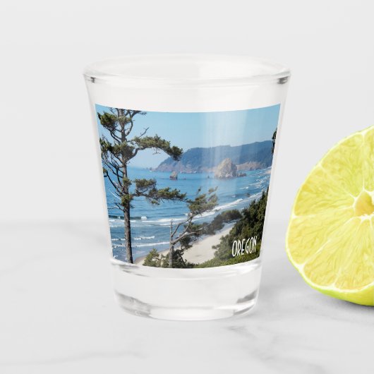 Oregon Coast Landschaftlich Seascape Schnapsglas (Vorderseite)