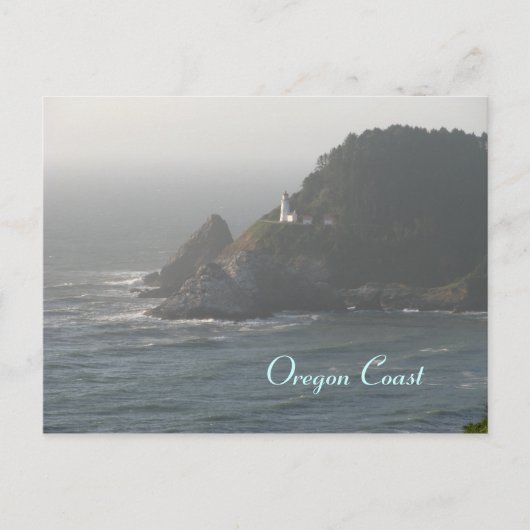 Oregon Coast Lighthouse Postkarte (Vorderseite)