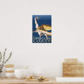 Oregon Coast Octopus Poster (Küche)