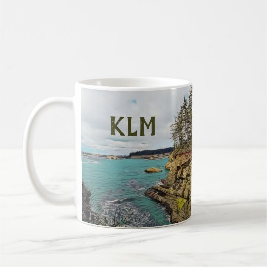 Oregon Coast Personalisierte Mug Kaffeetasse (Links)