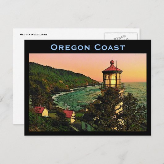 Oregon Coast Postcard Postkarte (Vorne/Hinten)