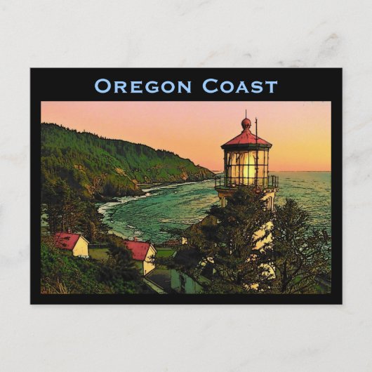 Oregon Coast Postcard Postkarte (Vorderseite)