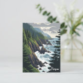 Oregon Coast Postkarte (Stehend Vorderseite)