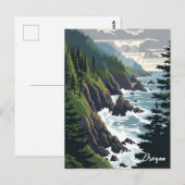 Oregon Coast Postkarte (Vorne/Hinten)