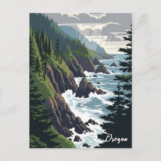 Oregon Coast Postkarte (Vorderseite)
