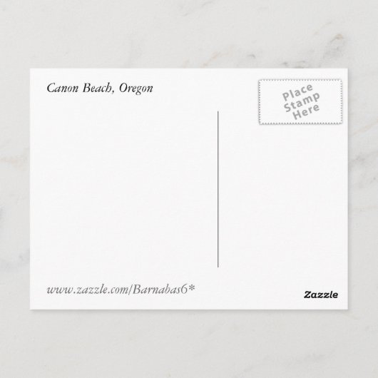 Oregon Coast Postkarte (Rückseite)