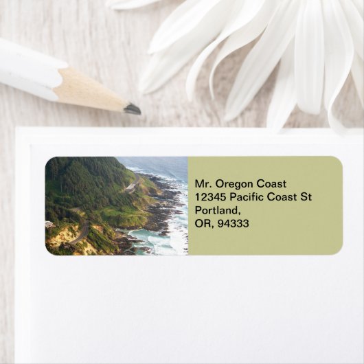 Oregon Coast Return Address Label (Insitu)