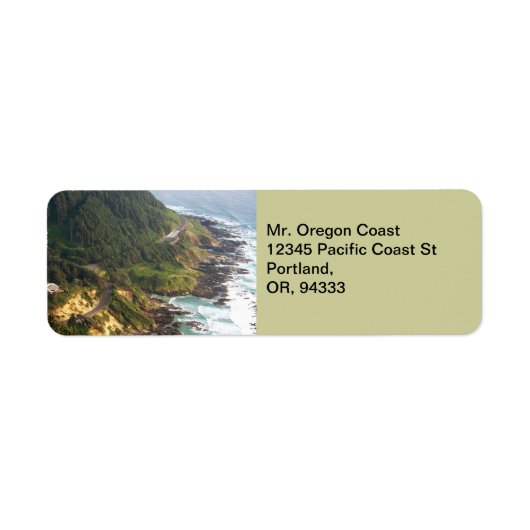 Oregon Coast Return Address Label (Vorne)