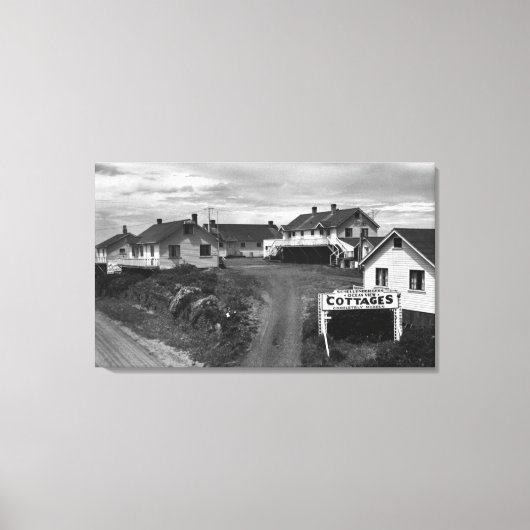 Oregon Coast Schellenbergers Ocean View Hütten Leinwanddruck (Vorderseite)