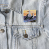 Oregon Coast Sea Gulls Button (Beispiel)